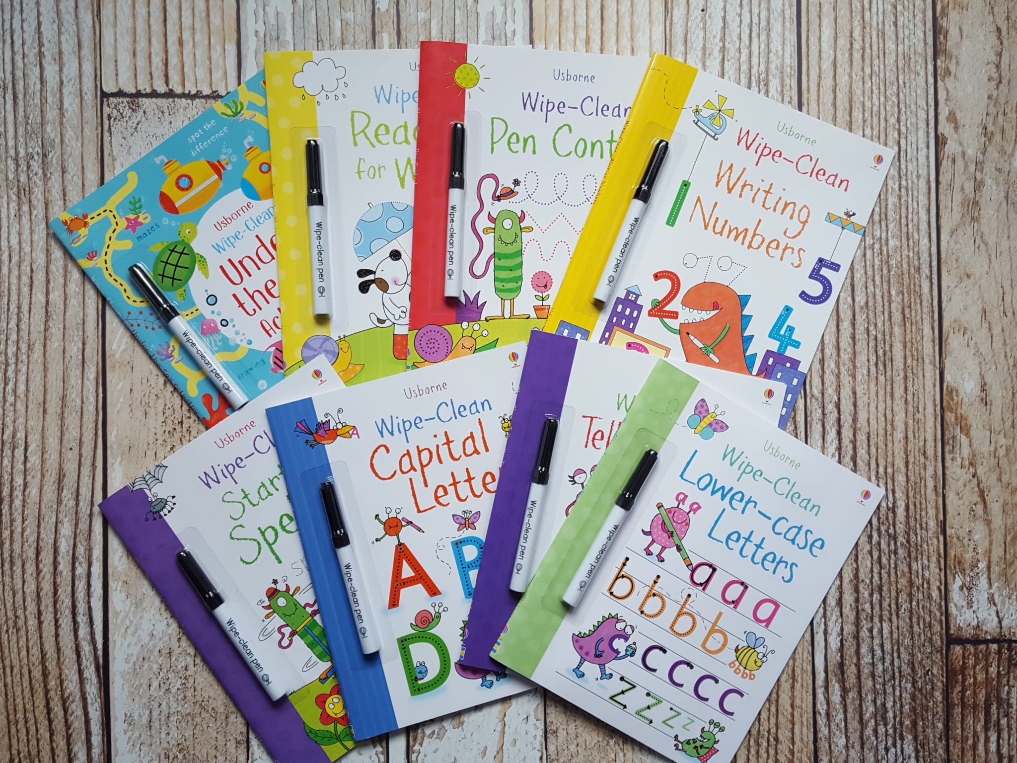 Nursery Wipe Clean Home Learning Workbooks Pre School Age 2|3|4|5|6 with pen