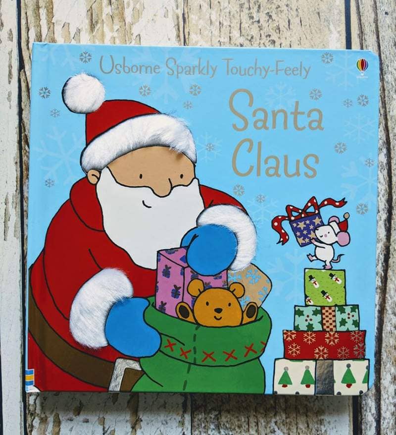 12 Days of Christmas Books - Usborne Sparkly Touchy Feely Santa Claus