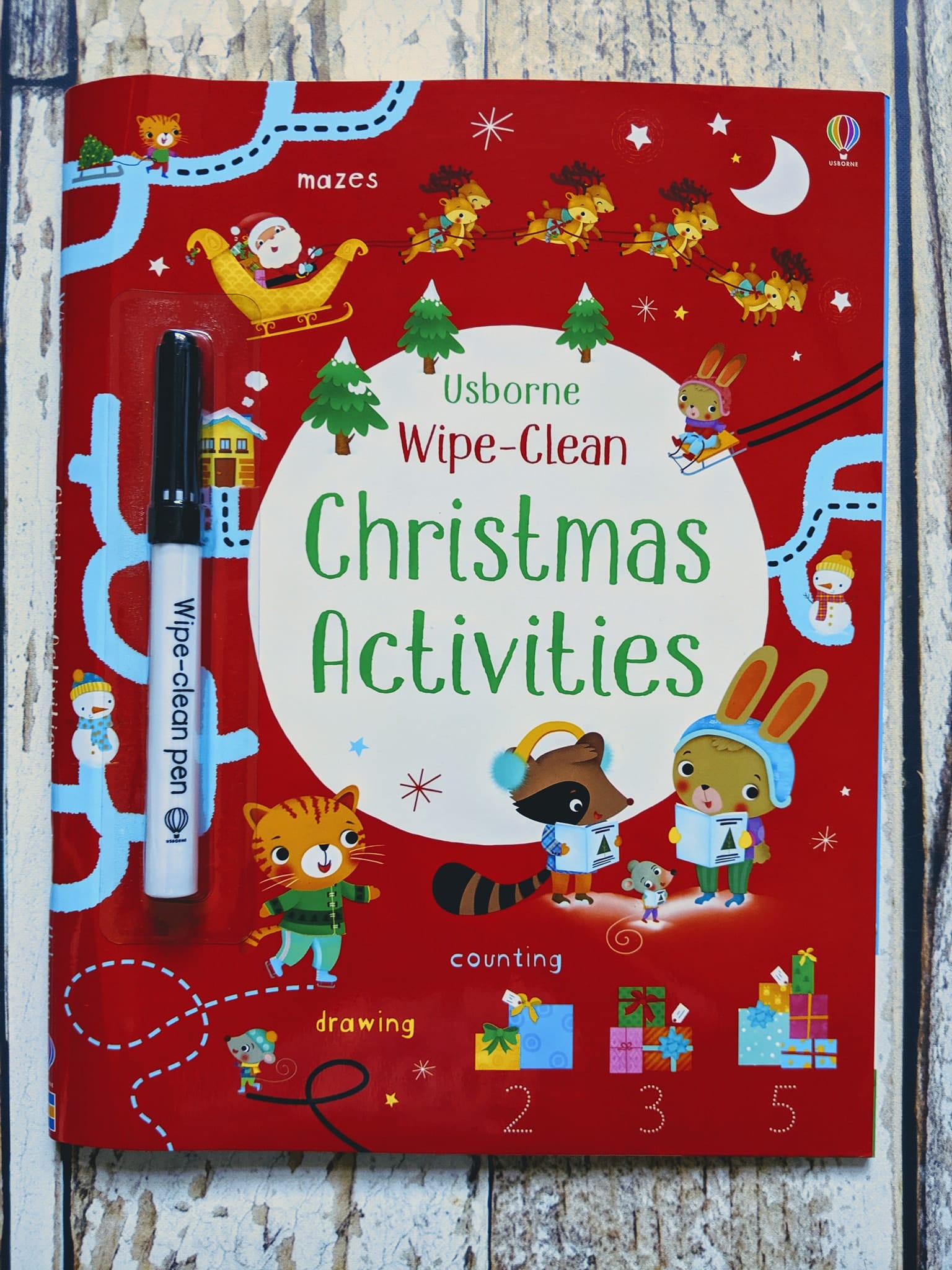 Usborne Wipe Clean Christmas Activities 12 Days of Christmas PaperPie Books and Toys